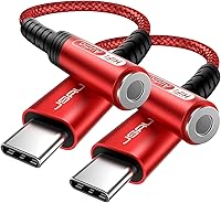 Vista 11 de JSAUX Adaptador USB C a conector de audífonos hembra de 6/64" (3.5 mm) para audio auxiliar, compatible con Samsung Galaxy S23, S23+, S23 Ultra, S22