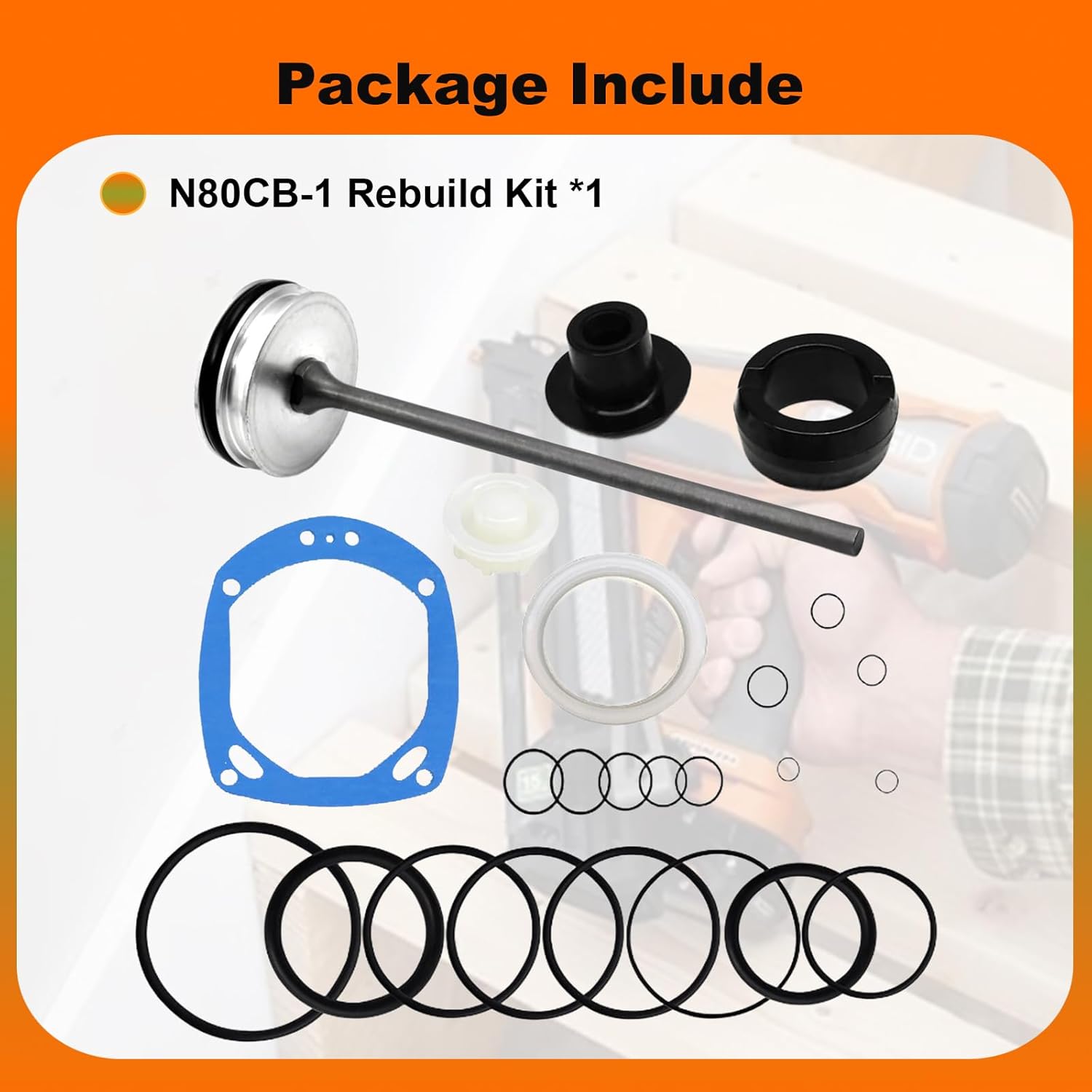 ORK11 Rebuild Kit RBK8 N80CB-1 Compatible with N80S N80SB N80SBM N80C SDN11RH Framing Nailer Parts