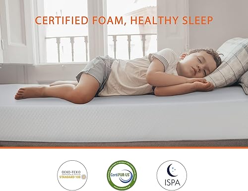 Miniatura 10 de Colchón de espuma viscoelástica de gel, colchón firme de 681012 pulgadas en una caja, colchón certificado CertiPUR-US para un sueño fresco y alivio