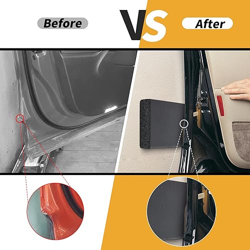 Miniatura 6 de Protector de pared de garaje, paquete de 4 protectores de puerta de automóvil para puertas de automóvil, anticolisión, impermeable, inflamación,