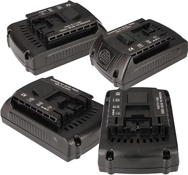 Charger and 1.5Ah Compatible with Bosch 18V Battery Li-ion Replacement (Real Capacity Label) 18 Volt Drill Batteries BAT607 BAT618 AL1860 BC660