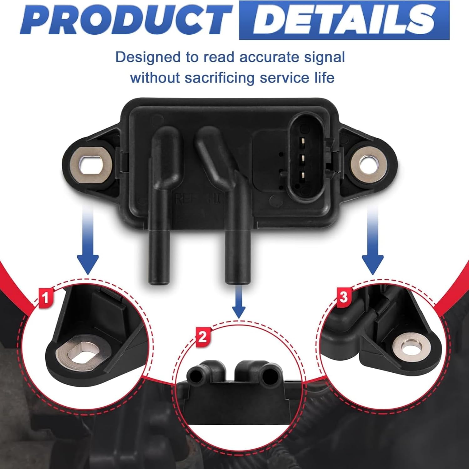 Valve Pressure Feedback Position Sensor Replace 219200 1L3Z-9J460-AA Compatible for Mazda B2500 B3000 B4000 1998-2000