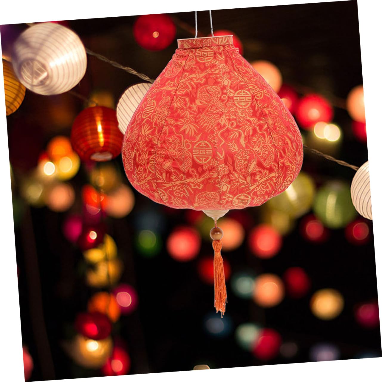 Happyyami Lanterna Elegante Nappa per Decorazioni da Giardino Lanterna da Appendere all Esterno per Matrimoni e Feste per Uso Interno ed Esterno