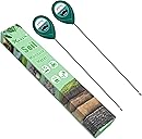 XLUX Long Probe Deep Use Soil Moisture Meter Sensor, Water Monitor Indicator, Hygrometer for Outdoor Indoor Large Pot Plants, Flower, Gardening, Farming, 2 Pack