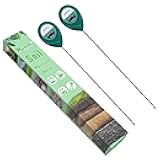XLUX Long Probe Deep Use Soil Moisture Meter Sensor, Water Monitor Indicator, Hygrometer for Outdoor Indoor Large Pot Plants, Flower, Gardening, Farming, 2 Pack