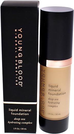 Youngblood Liquid Mineral Foundation, Sand, 1 Ounce