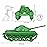 TimMee Toy Tanks for Plastic Army Men - Green WW2 3pc - Made in USA