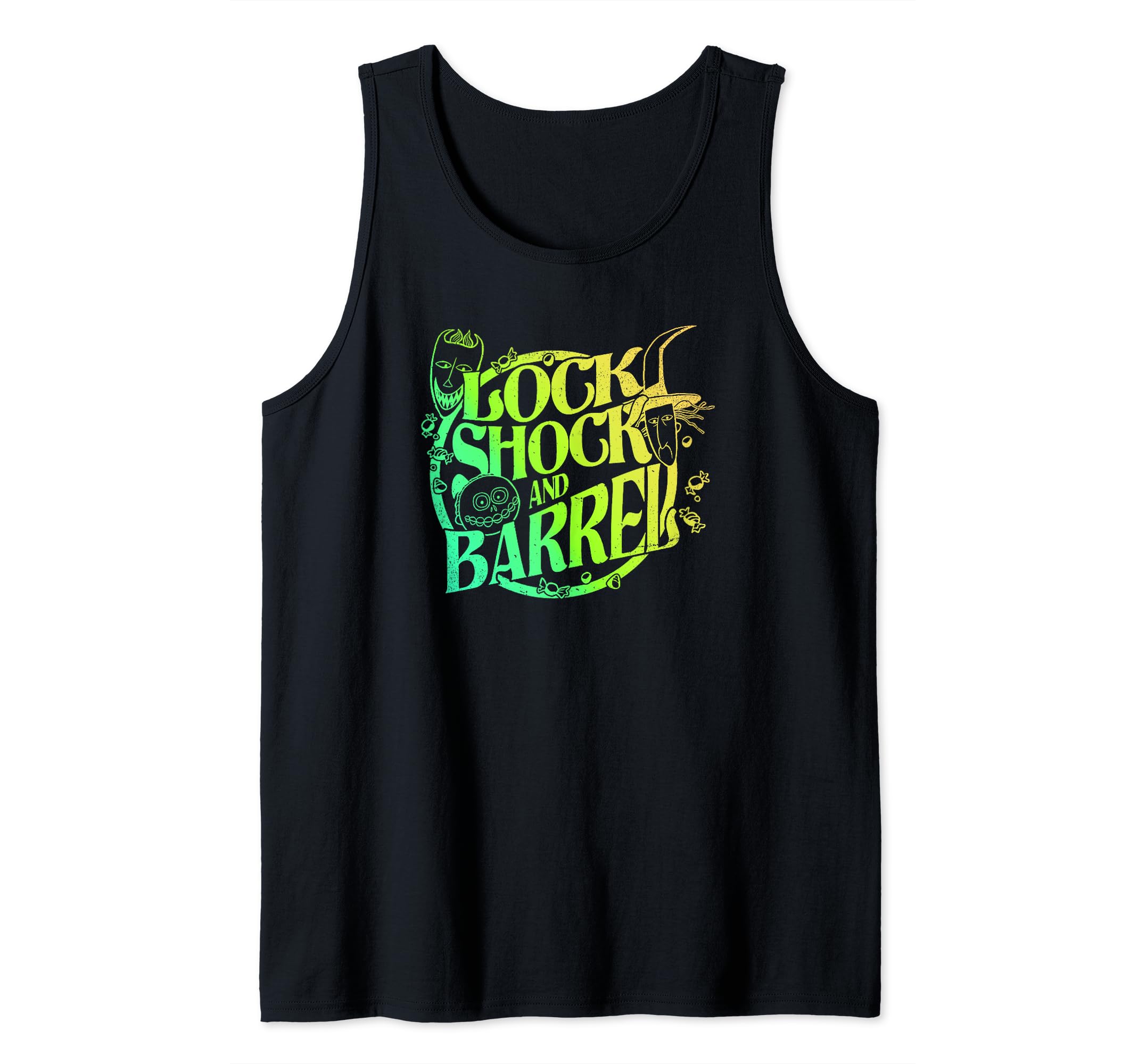 Camiseta de tirantes Nightmare Before Christmas Lock Shock Barrel fresca que evita el calor urbano 2