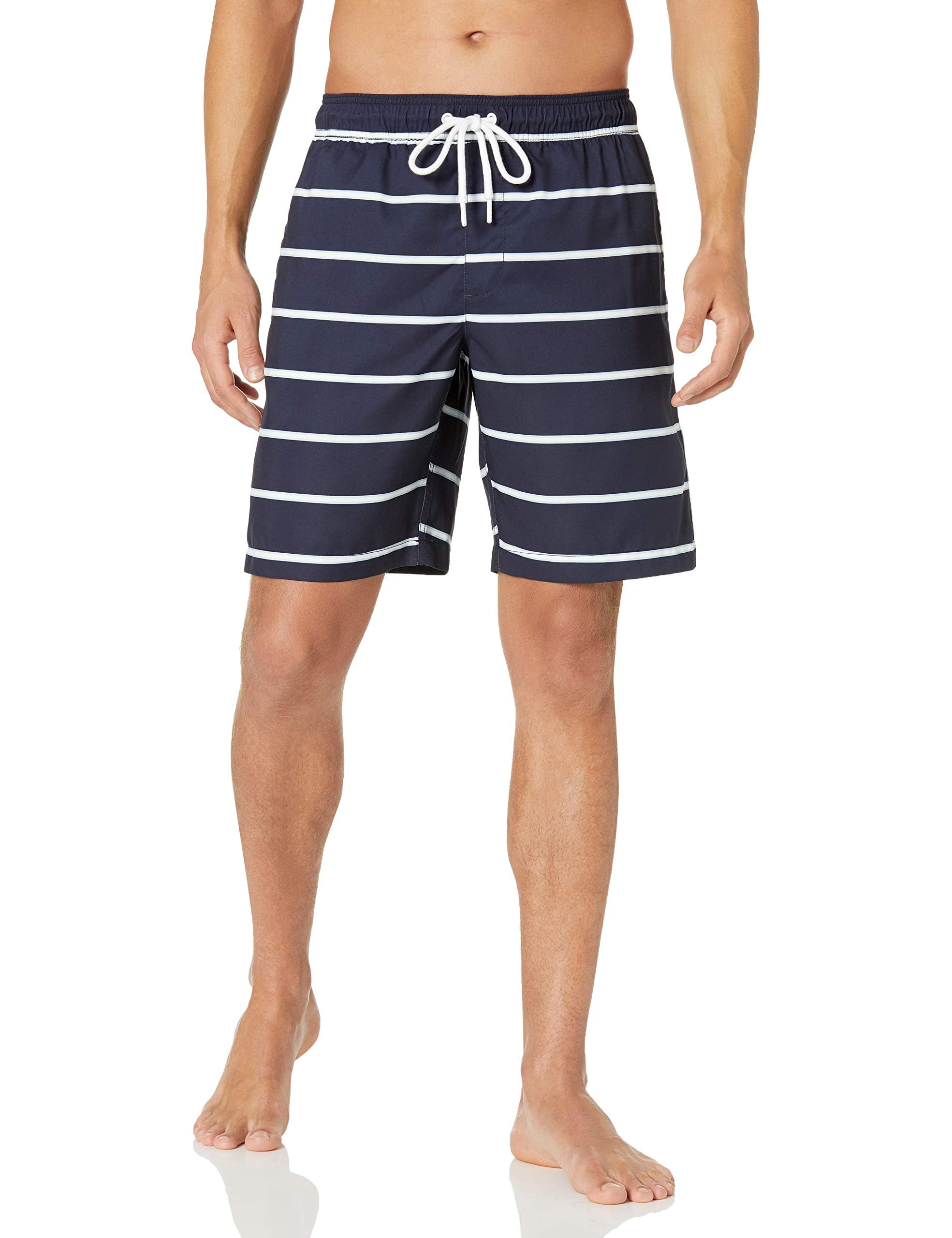 Amazon Essentials Herren 23cm Badehose mit Netzfutter, Taschen und Kordelzugverschluss