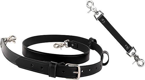 Miniatura 9 de Paquete de correa de radio de bomberos y soporte de cuero incluye funda de radio, correa, correa estabilizadora, protectores de cables