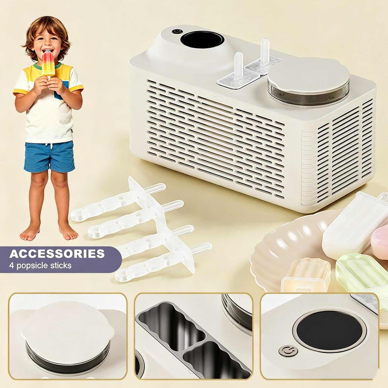 Generico Macchina for Il Ghiaccio for Auto, Macchina for Ghiaccio for Auto, Compatibile con Veicoli a 12 V e Alimentazione Domestica, Mini Macchina for Ghiaccio Portatile Macchina(Purple)