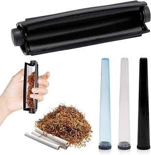 Manuelle Zigarettendrehmaschine Konisch 110 mm，Joint Roller Drehmaschine mit 3 Jointhülle, Cigarette Rolling Machine für Drehtabak, Drehhilfe Joint & Tabakroller inklusive Jointhüll