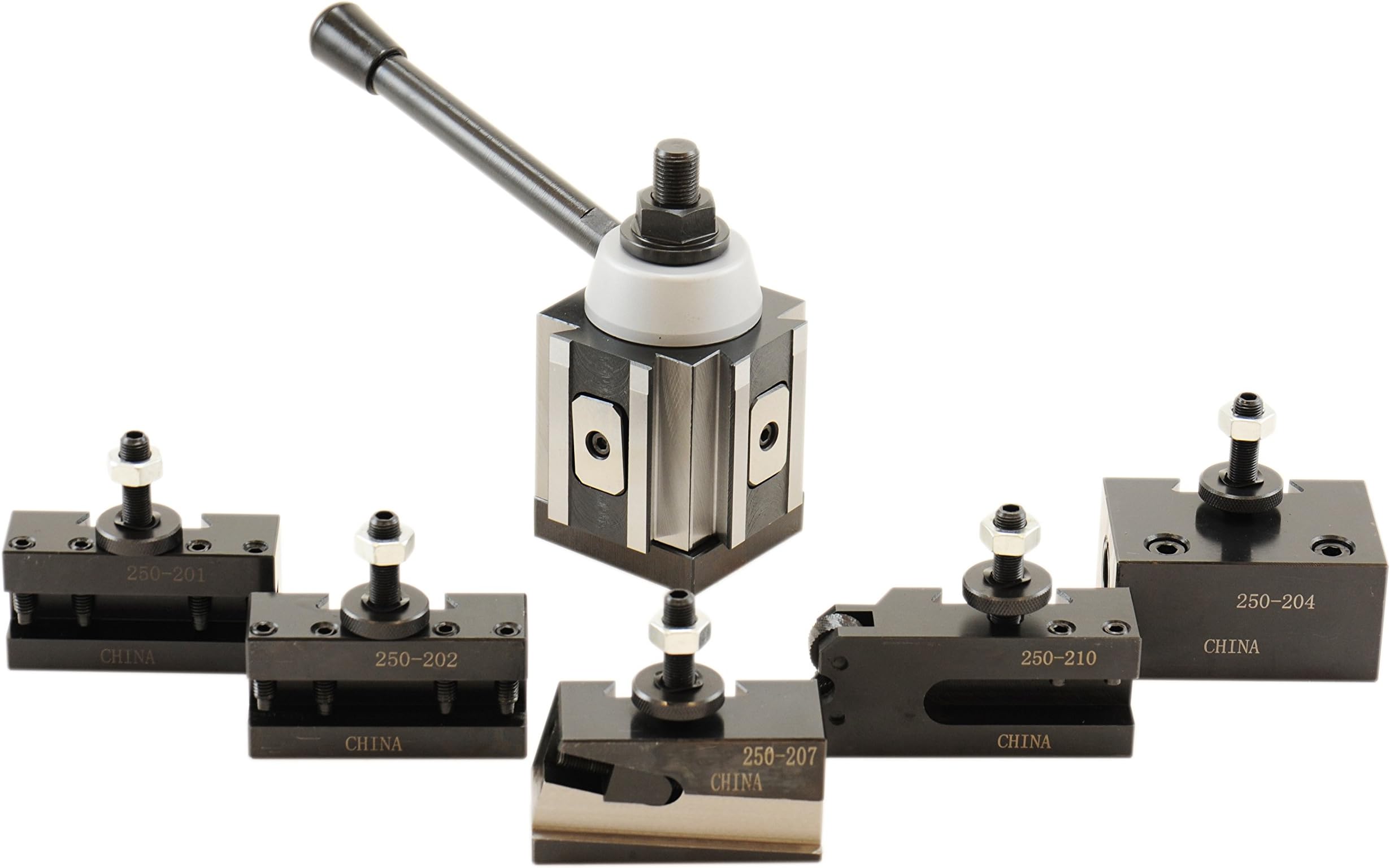 10-15 Inch CNC Lathe BXA Piston Quick Change Tool Post Set 250-200 202-9462A L}