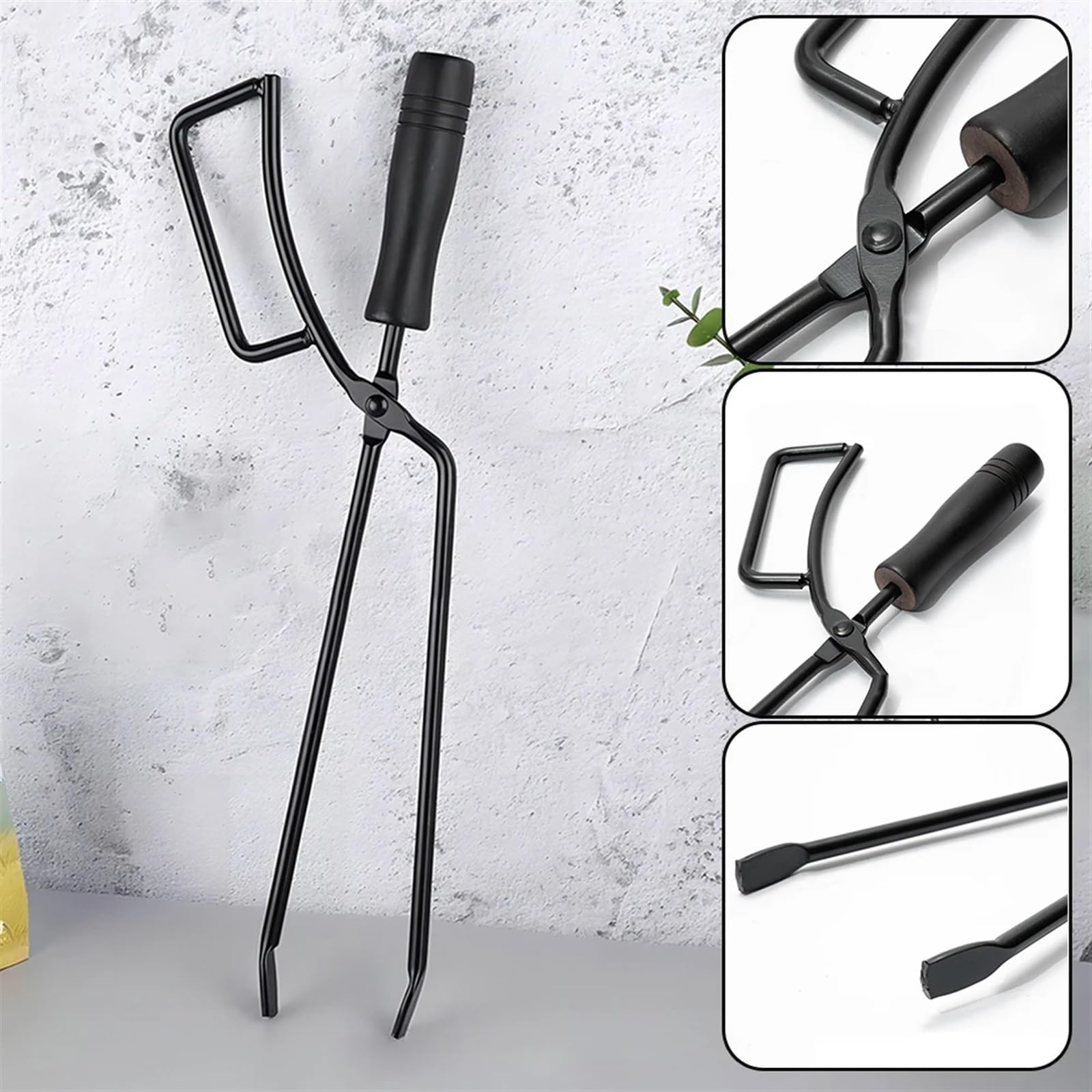 Stainless Grill Tongs, Szczypce do grilla kempingowego na świeżym powietrzu Grillowanie 120x420mm