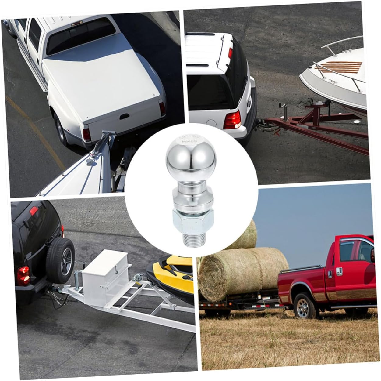 Gatuida Trailer Hitch Heavy Duty Coupling Accessory for Yacht and Trailer Transport and Easy to Install Hitch