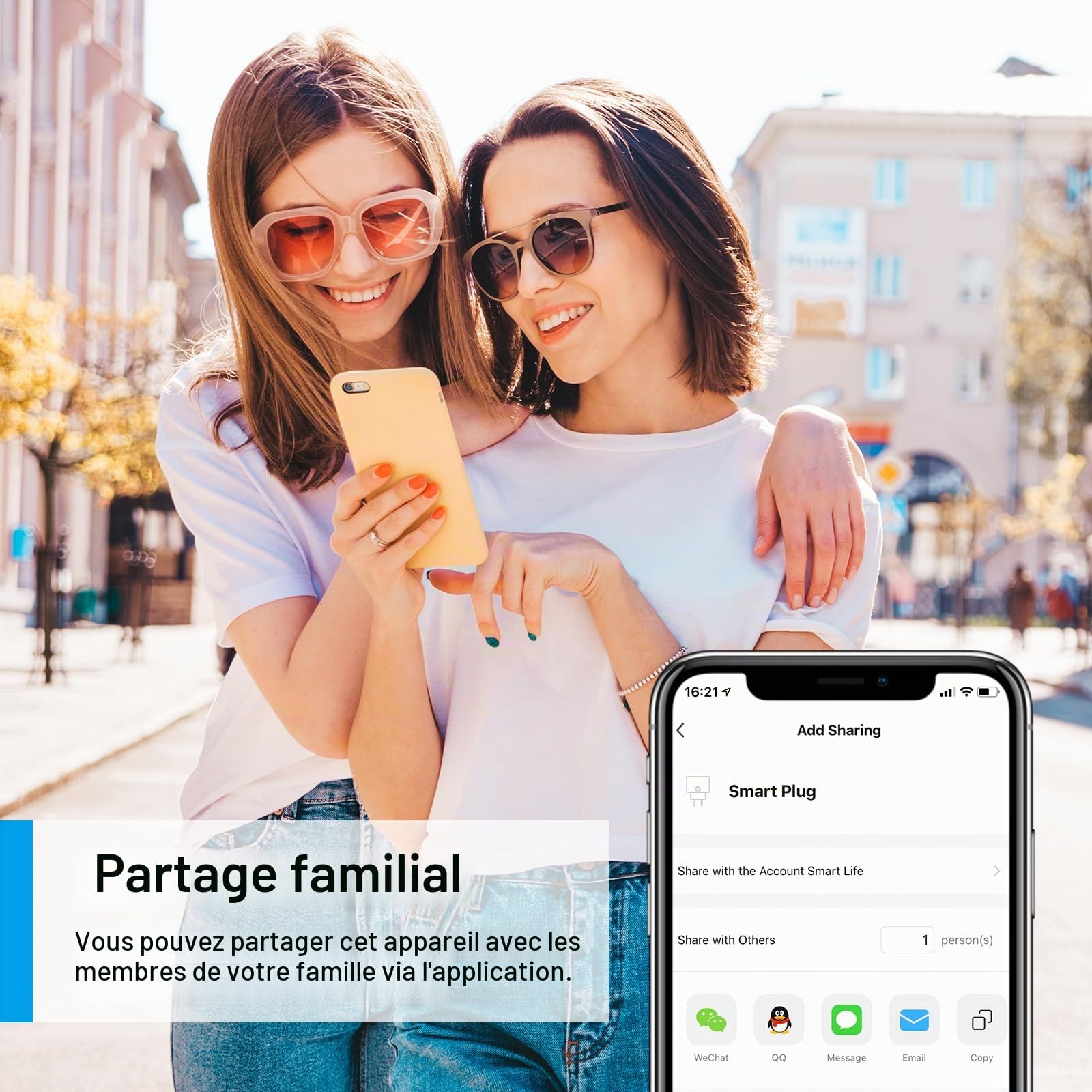 ANTELA Prise Connectée Alexa 16A 2,4/5GHz WiFi | Mesure de Consommation Électrique compatible avec Google Home, Smart Life APP, Horaires et Minuterie, 2PCs