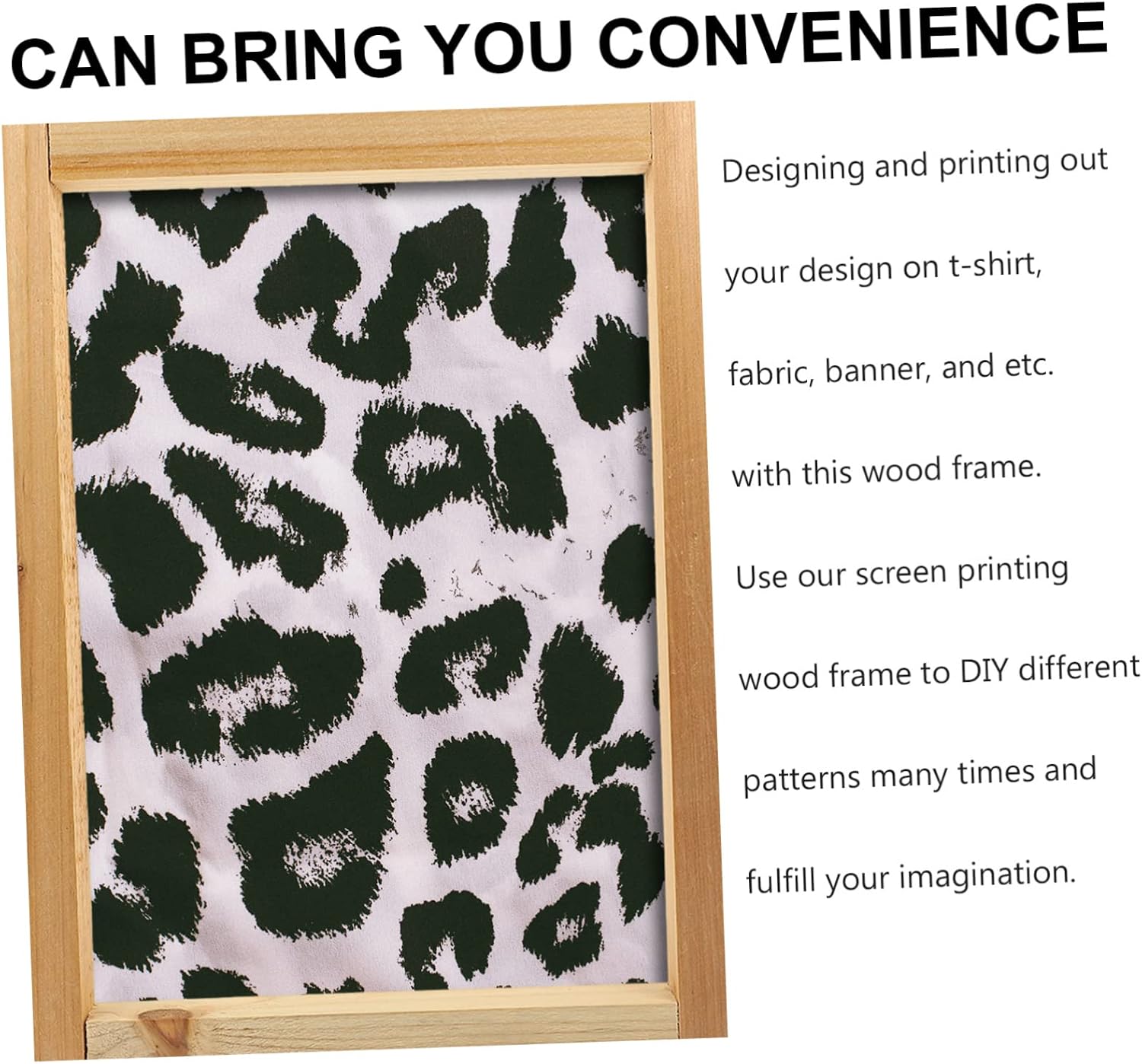 Wooden Screen Printing Frame for Fabric and Banner DIY Patterns