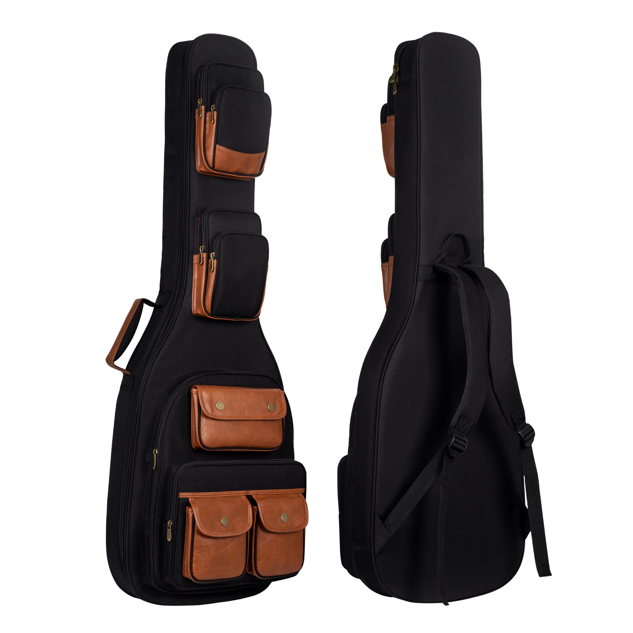 Heavy Duty Bass Guitar Case, 900D Waterproof Oxford 0.5" Thick Foam