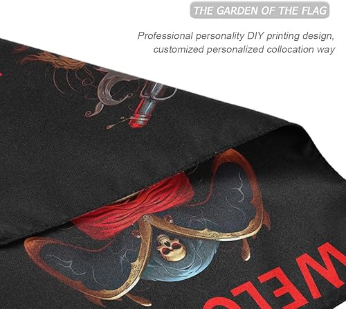 Miniatura 4 de Bandera de pirata de bienvenida personalizada con tu nombre, bandera de jardín de 12 x 18 pulgadas, bandera náutica de barco de doble cara, regalos