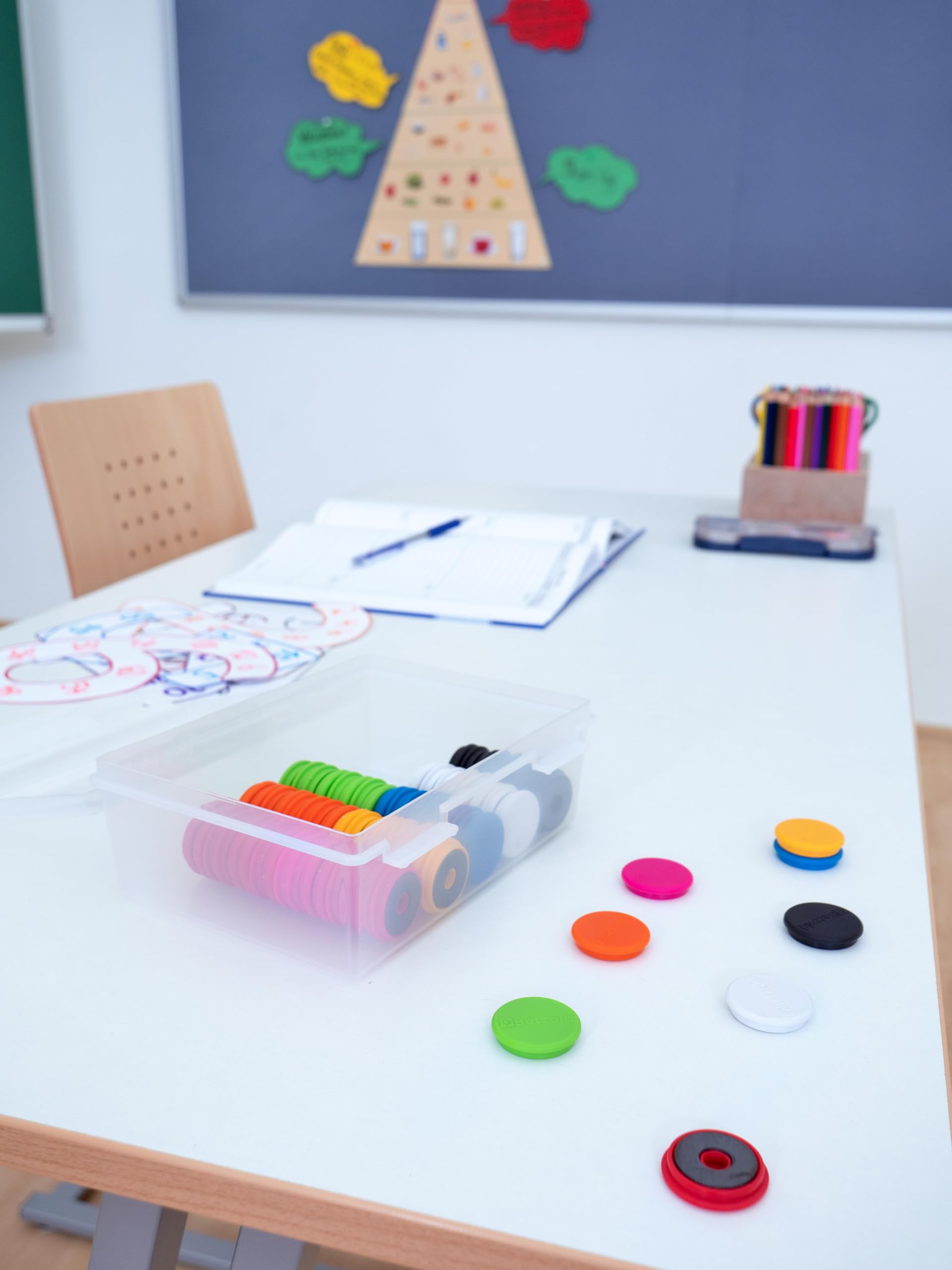 Betzold Tafel-Magnete 80er-Set, mehrfarbig, für Whiteboards