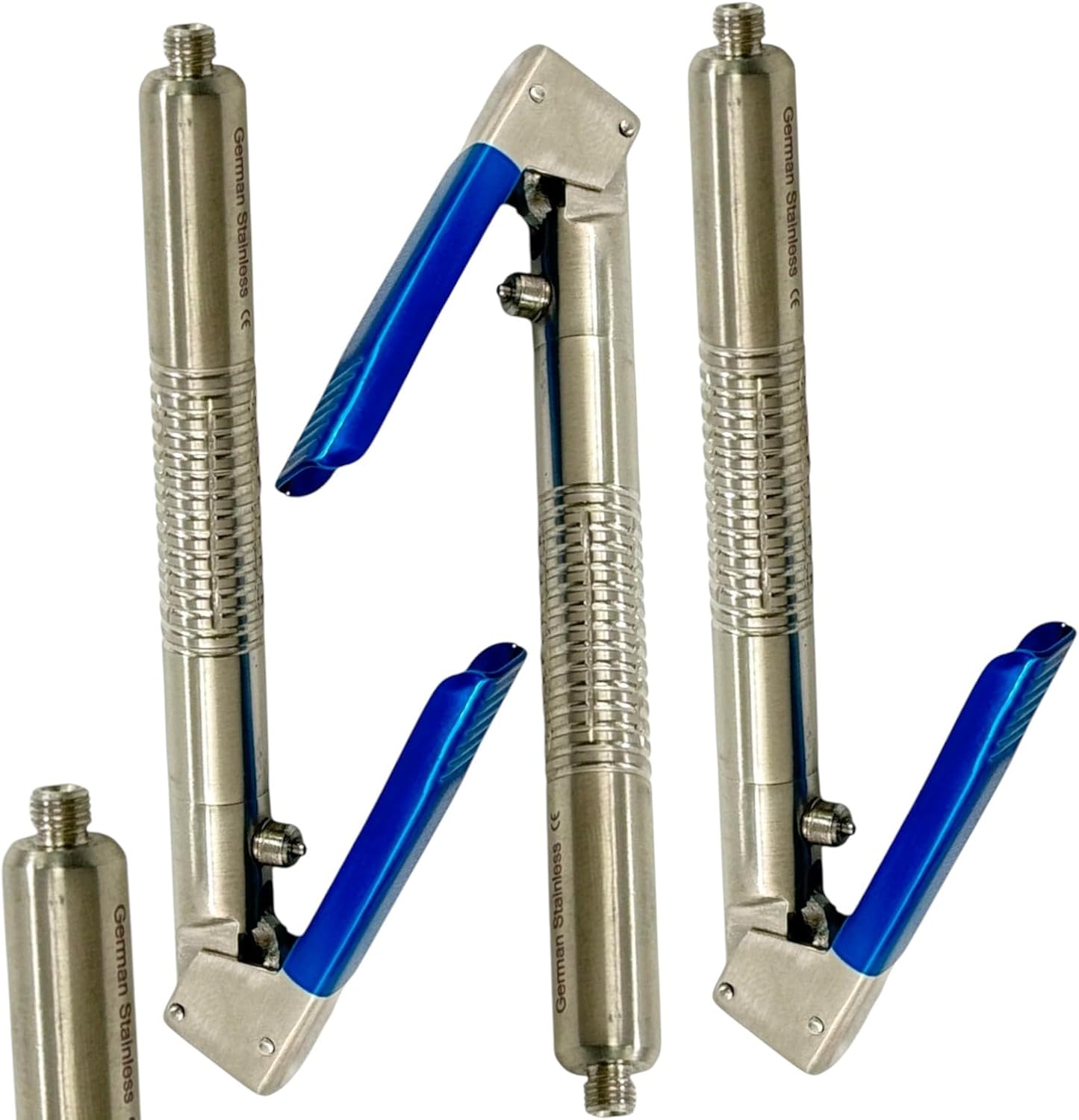 1.8mL Cartridge Capacity Dental Intraligamental Anesthetic Syringe, Pen Style - German Stainless Steel Construction (1.8mL - Set of 3 Each)
