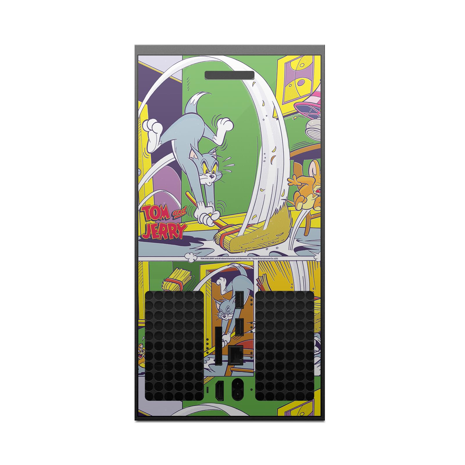 Head Case Designs sous Licence Officielle Tom and Jerry Course en Salle Graphismes Vinyle Autocollant De Jeu Peau Autocollant Couverture Compatible avec Xbox Series X Console