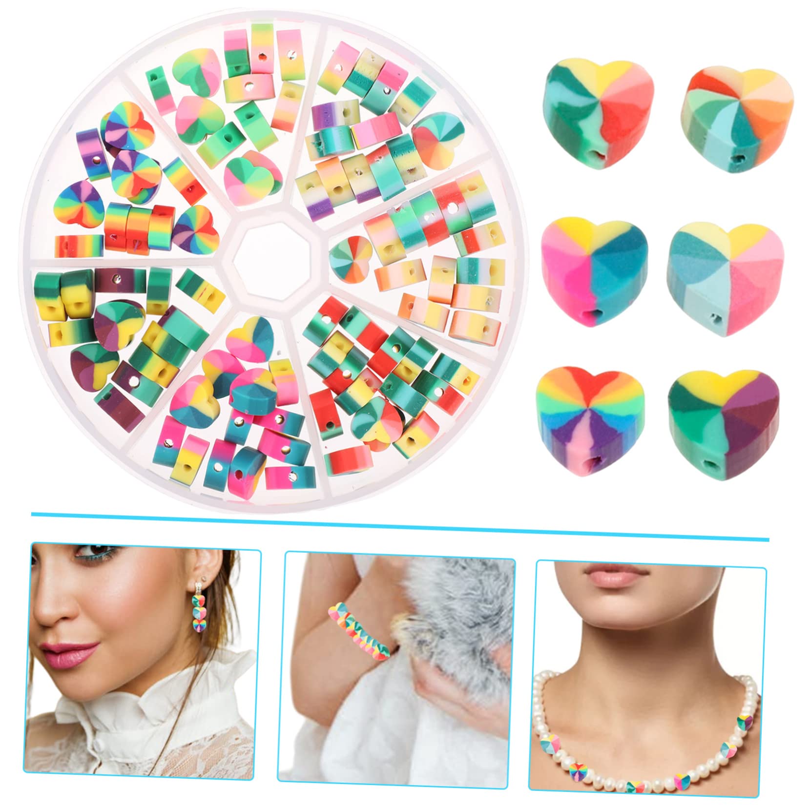 SEWACC 100piezas Abalorios De De Para Joyería De Perlas De Para Pulseras y Pendientes