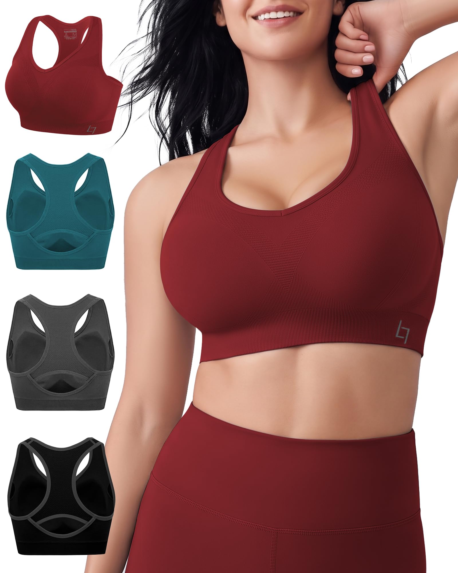 FITTIN Supportive Sports Bra for Large-Bust: 12-Hour Zero-Pressure Comfort