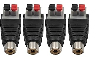 Poyiccot RCA Female to Speaker Wire Adapter