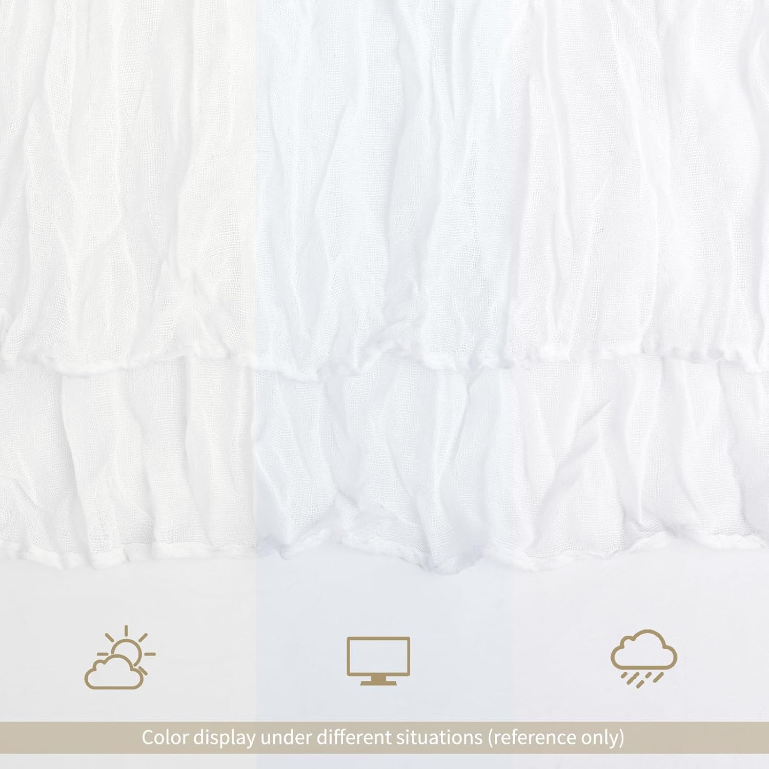 24 Pack White Table Runner 10Ft Cheesecloth Table Runner Rustic Gauze Table Runners Romantic Long Sheer Fabric Cheese Cloth Table Runners for Wedding Party Bridal Baby Shower