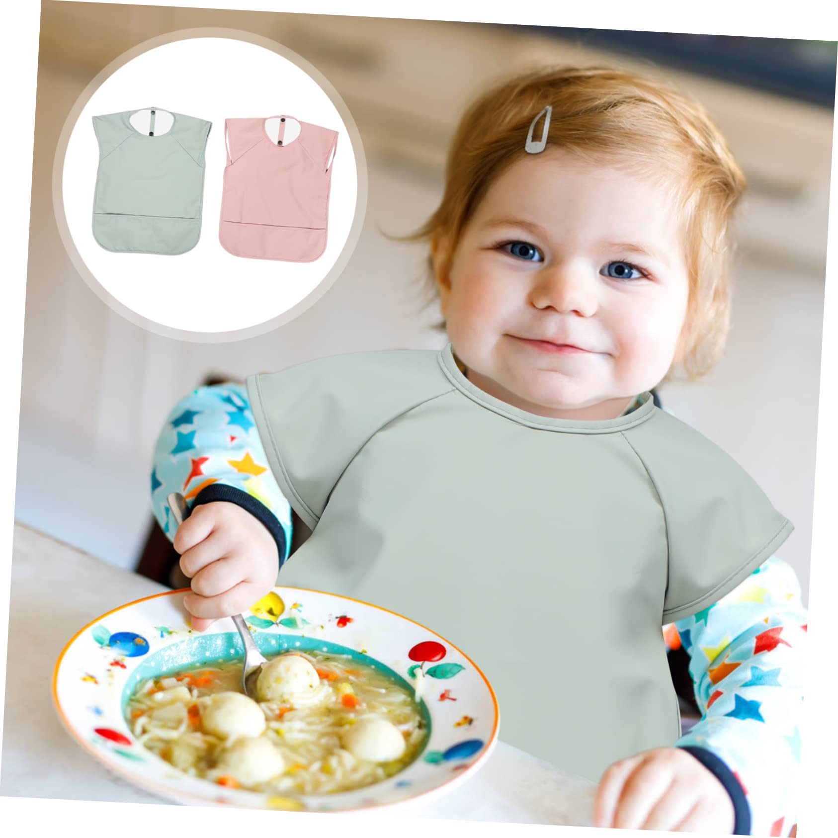 Abaodam isst Lätzchen bibs babylätzen latzerl für Babylätzchen zum Essen zum Füttern von Kleinkindern Speichel Babyschürze Pu