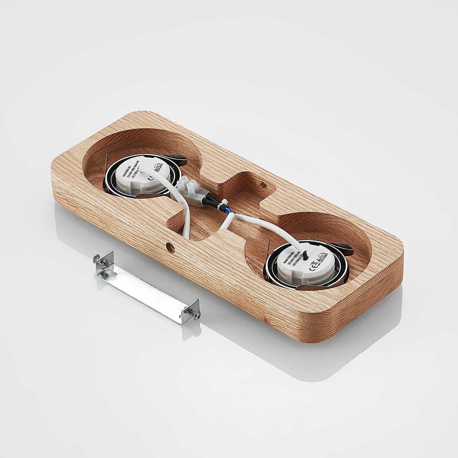 Lindby ,schwenkbar (Modern) aus Holz (2 flammig,) - Deckenleuchte Lampe Wohnzimmerleuchte