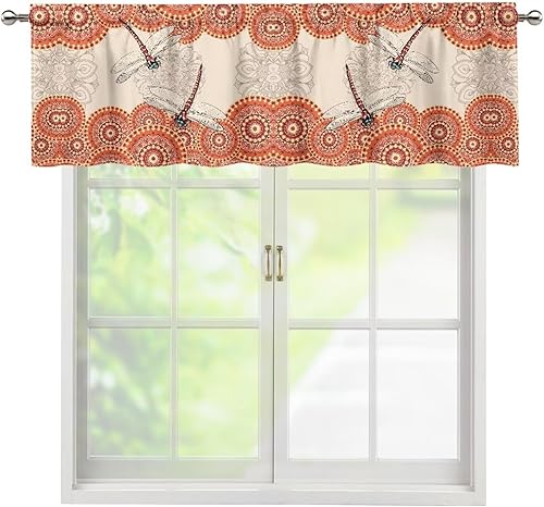 Miniatura 45 de DISNIMO Van Gogh - Cenefas de noche estrellada para ventanas, cenefa de cortina de cocina, 54 x 18 pulgadas, cortinas cortas azules para decoración