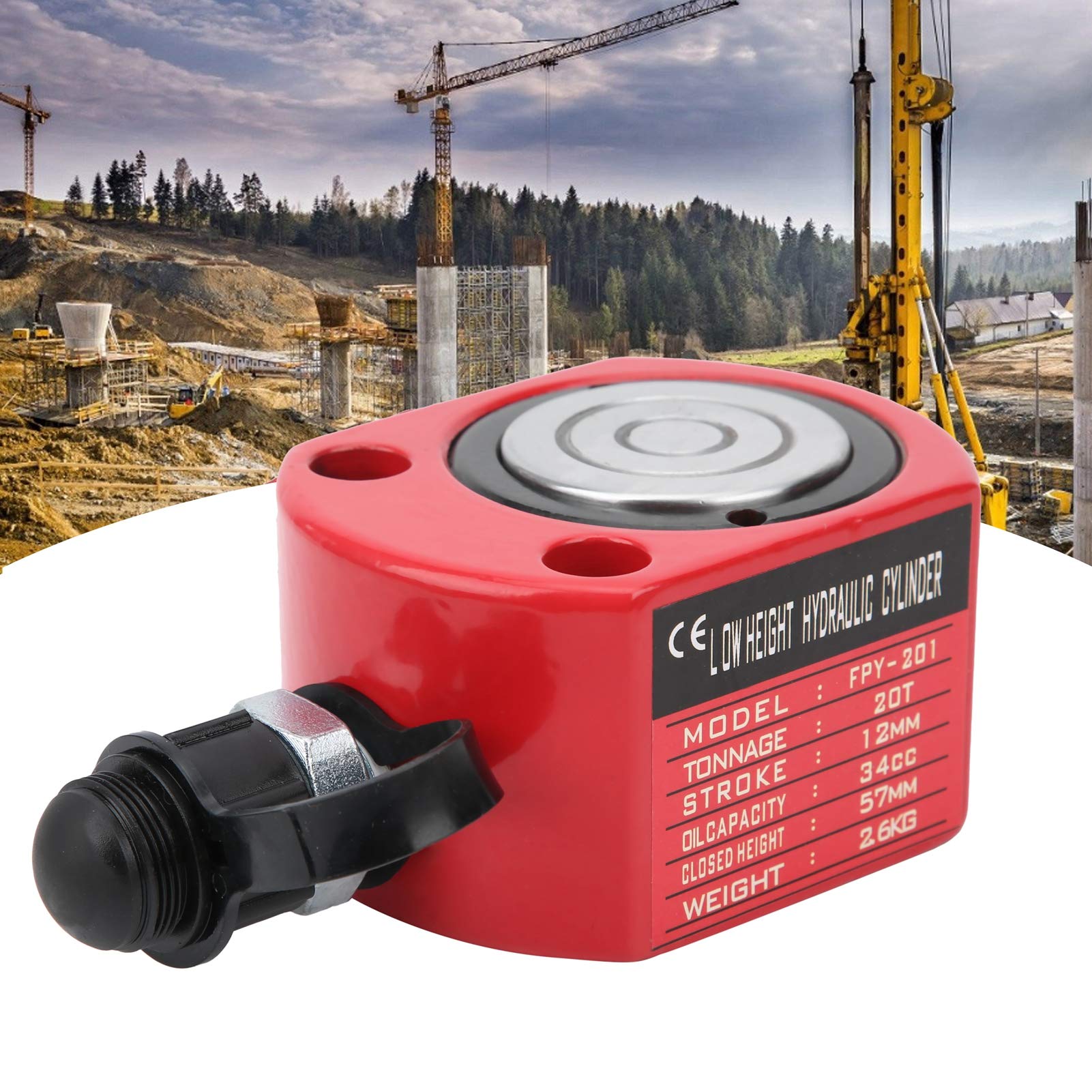 Cylinder Hydrauliczny 20T Oddzielny Tłok z Wydrążonym Otworem Elektronarzędzia Produkty Przemysłowe Cylindry Hydrauliczne Narzędzia Sprzętowe FPY-201 dla Elektryczności Przemysł Chemiczny Przemysł Mas