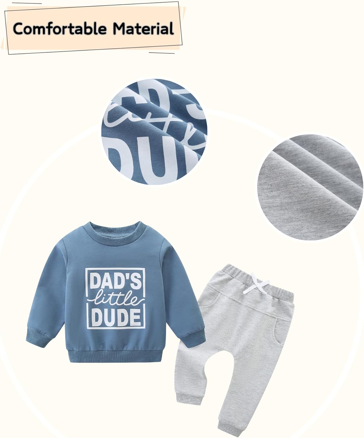 Toddler Boy Clothes Long Sleeve Sweatshirt & Pants 2Pcs Fall Winter Outfits Baby Boys' Clothing Sets - Image 5