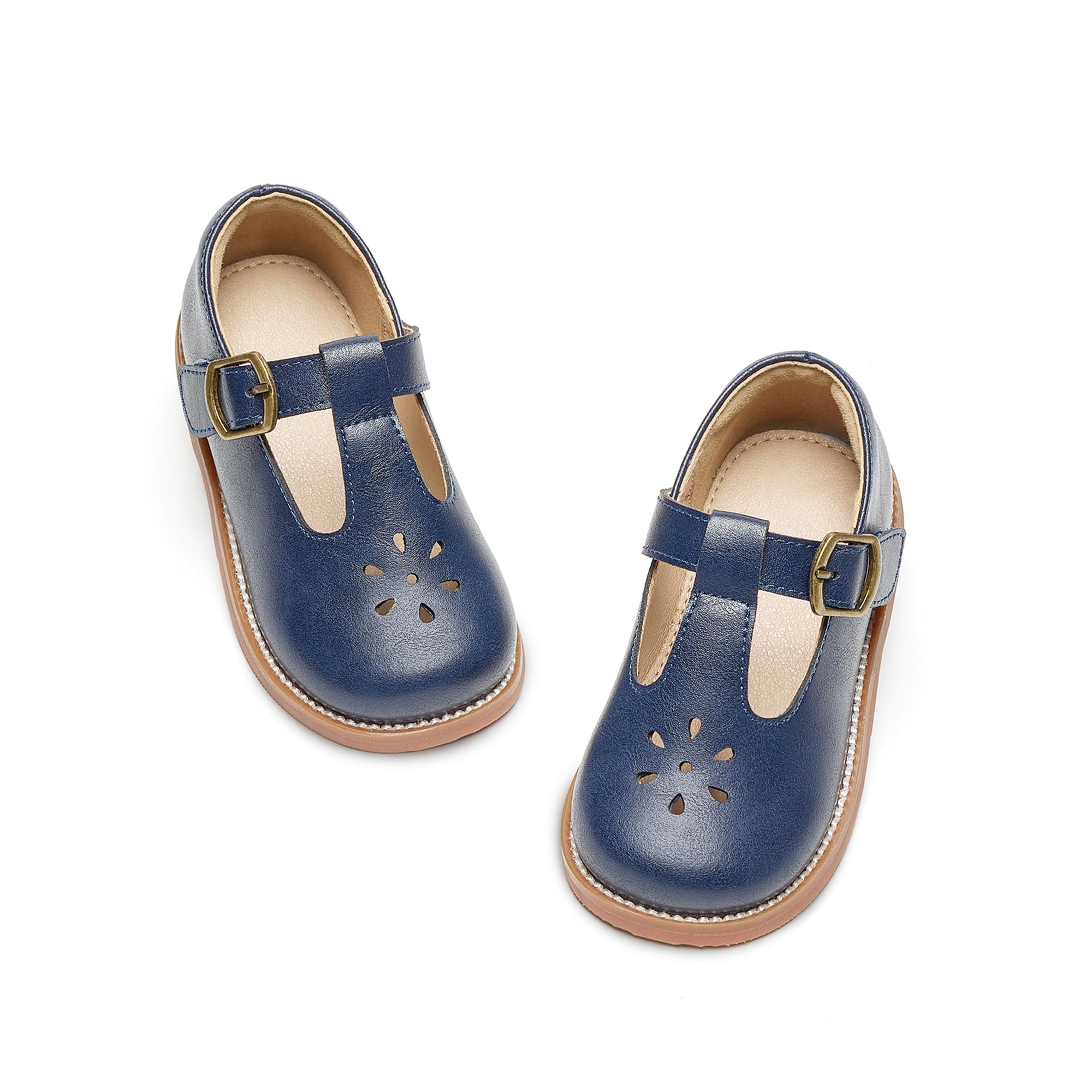 Flaryzone Toddler Girls Mary Jane School Uniform Oxfords Dress Shoes Flats