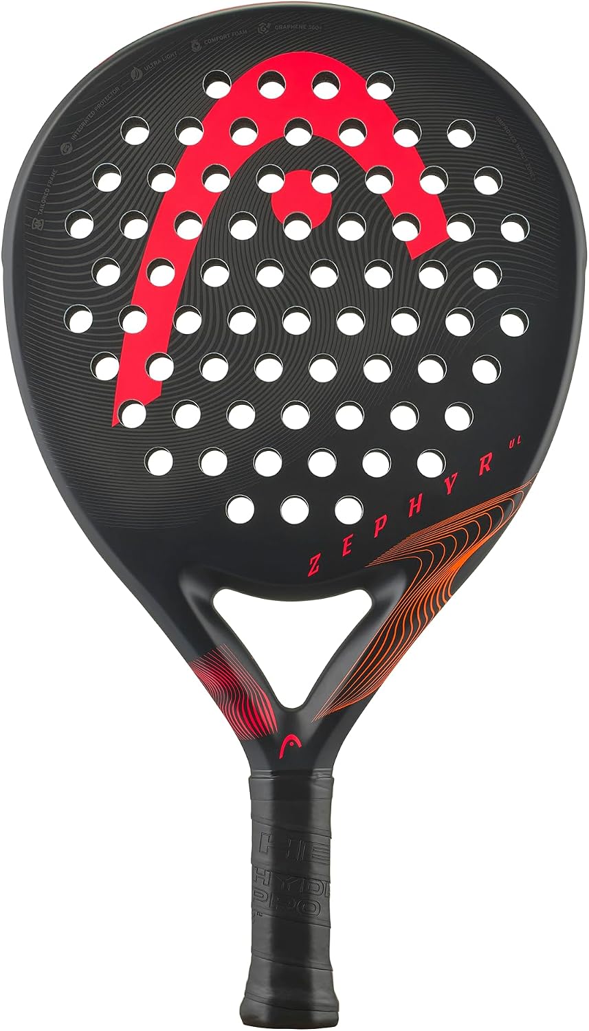 Otra vista oficial de la pala HEAD Zephyr UL