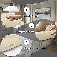 Vista 198 de Royale Linens Paquete de 2 fundas de almohada de tamaño estándar de 20 x 26 pulgadas, microfibra 1800, fundas de almohada de cama, resistentes a