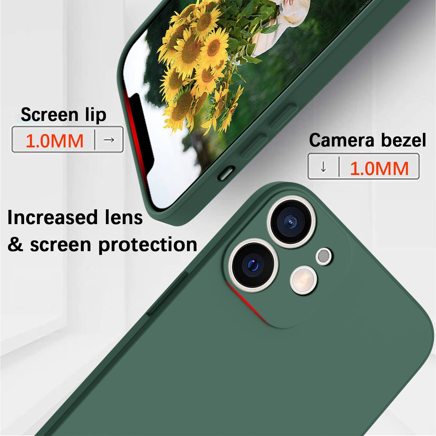 KPPIT Silicone Case Compatible with iPhone 12 6.1 inch protective case - Image 3