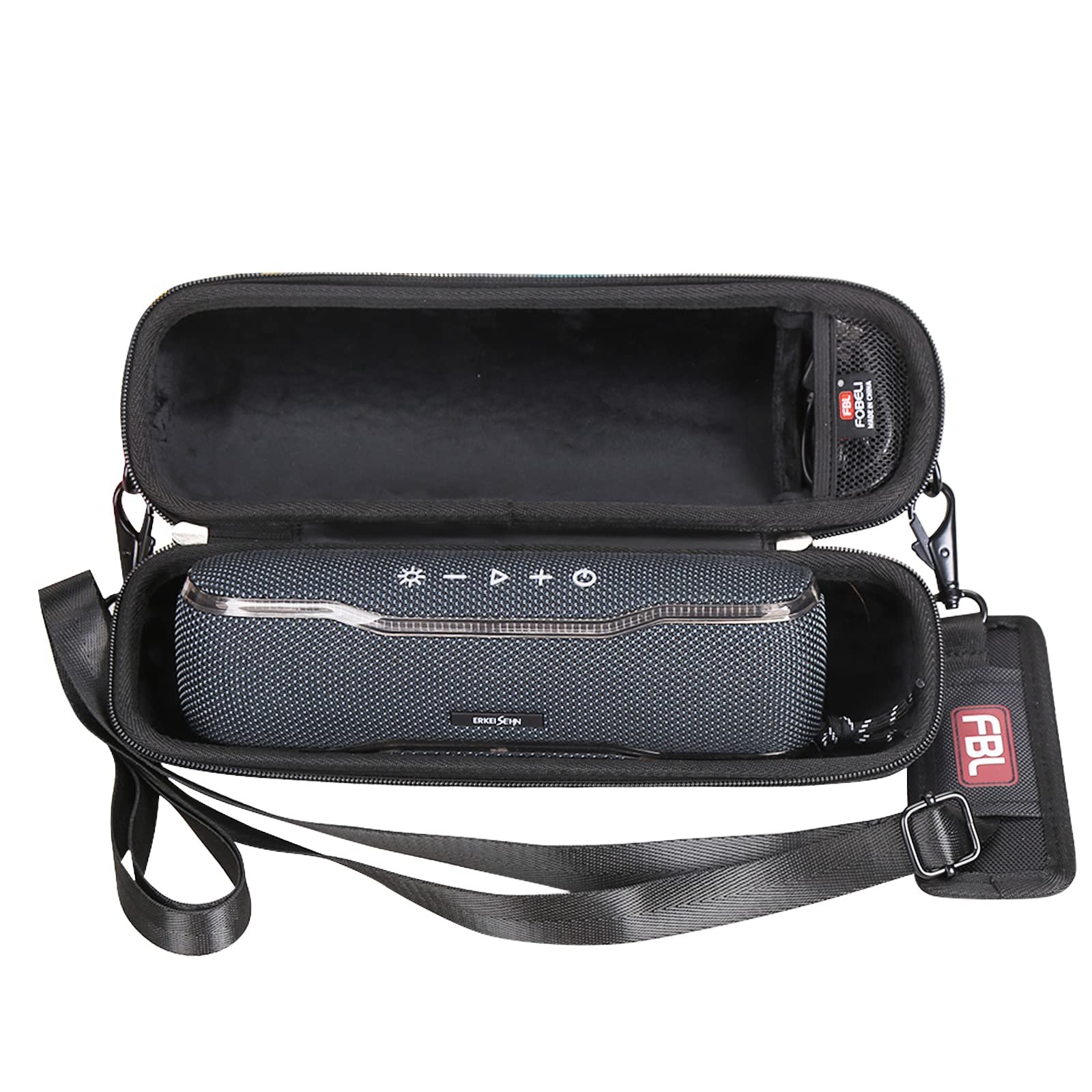 FBLFOBELI Hard Storage Travel Carrying Case Compatible with ERKEI SEHN Portable Bluetooth Speaker, Shockproof Protective EVA Bag