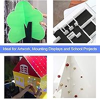 Vista 6 de 20Pack Foam Boards, 11"x14" Foam Core Backing Board White, 1/8" Thickness Mat Boards Poster Boards Polystyrene Poster Board Signboard Perfect for