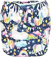 Vista 15 de Pañal de tela grande para niños de 2 a 7 años de edad, reutilizable, para bebés, niños pequeños (flor de melocotón)
