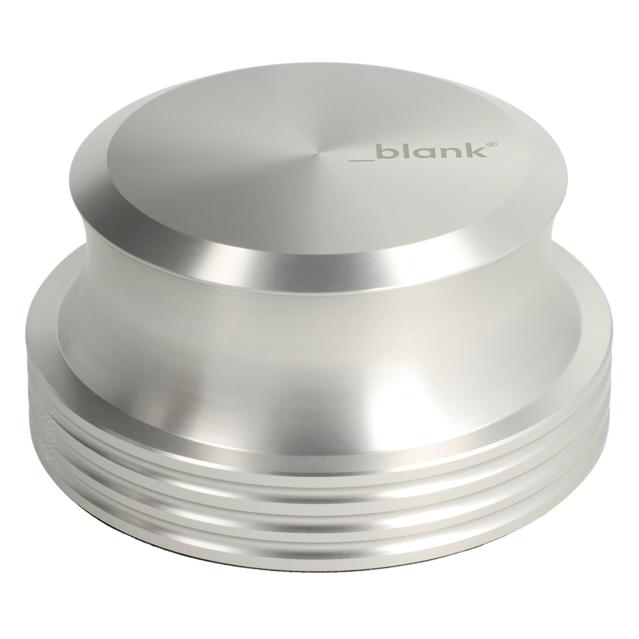 _blank #021si Stabilizzatore HiFi | Peso del disco in vinile 425g | Alluminio fresato CNC | Anodizzato argento | Massimizza la qualità del suono e riduce le vibrazioni