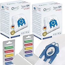 Microfibre Vacuum Cleaner Dust bags Compatiable With Miele Complete C2, Complete C3, Classic C1, S8, S5, S2 GN Type vacuum cleaners with Qpro Rainbow Vacuum Cleaner Bag Air Fresheners x8 bags