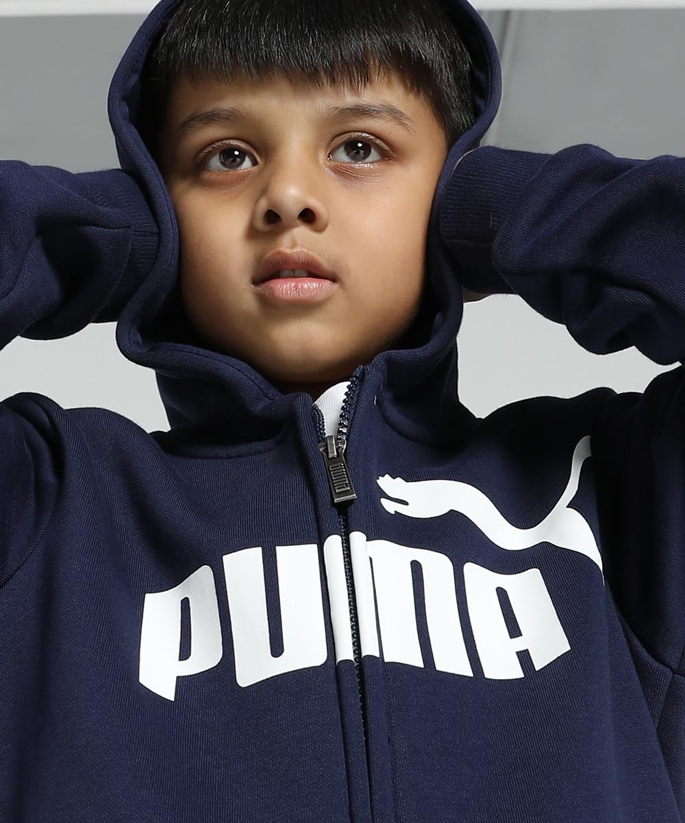 PUMA Spodnie Unisex - Dzieci i młodzież Ess Logo Hooded Fl B
