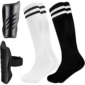 Childrens Football Shin Pads with 2 Socks Childrens Football