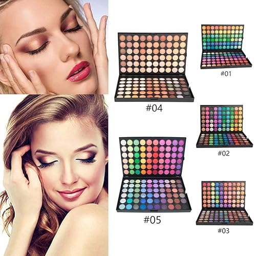 Miniatura 4 de Juego de regalo de maquillaje profesional de 120 colores mate y brillante, paleta de sombra de ojos brillante, paleta de maquillaje, kit de contorno