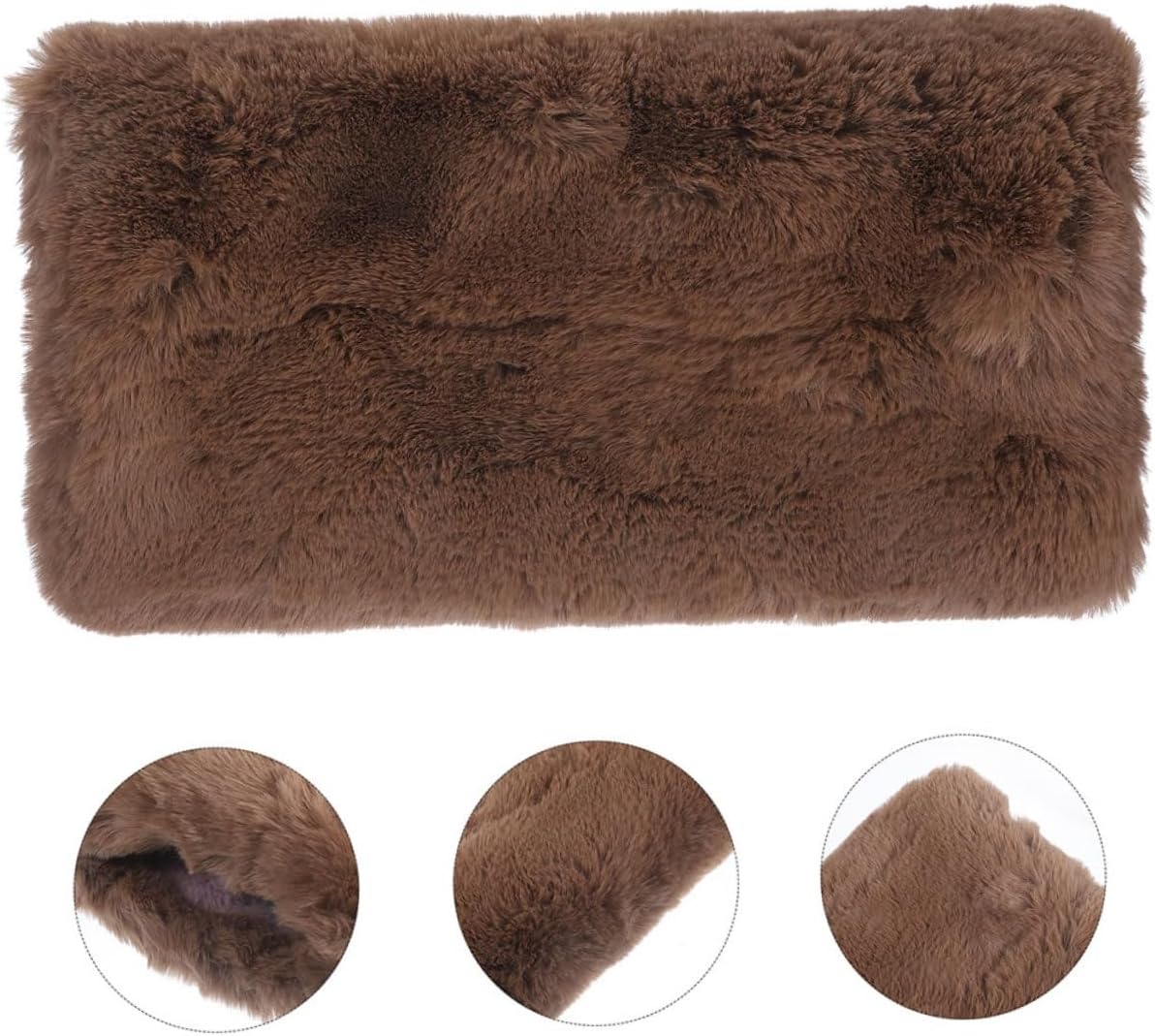 Faux Fur Hand Muffs 2pcs Portable Winter Warmers for Outdoor Use