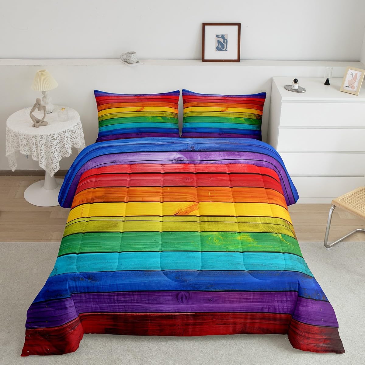 Feelyou Kids Twin Tie Dye Comforter Set Colorful Marble Bedding Set Watercolor Pastel Pink Blue Purple Comforter for Kids Boys Girls Abstract Duvet Set Adult 2Pcs