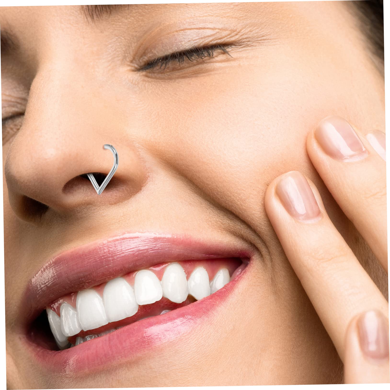 FRCOLOR Per Naso Piercing per Accessorio Distintivo per Ogni Occasione Design E Confortevole per Outfit Casual E